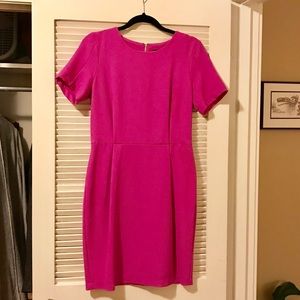 {Topshop} Bright pink sheath dress